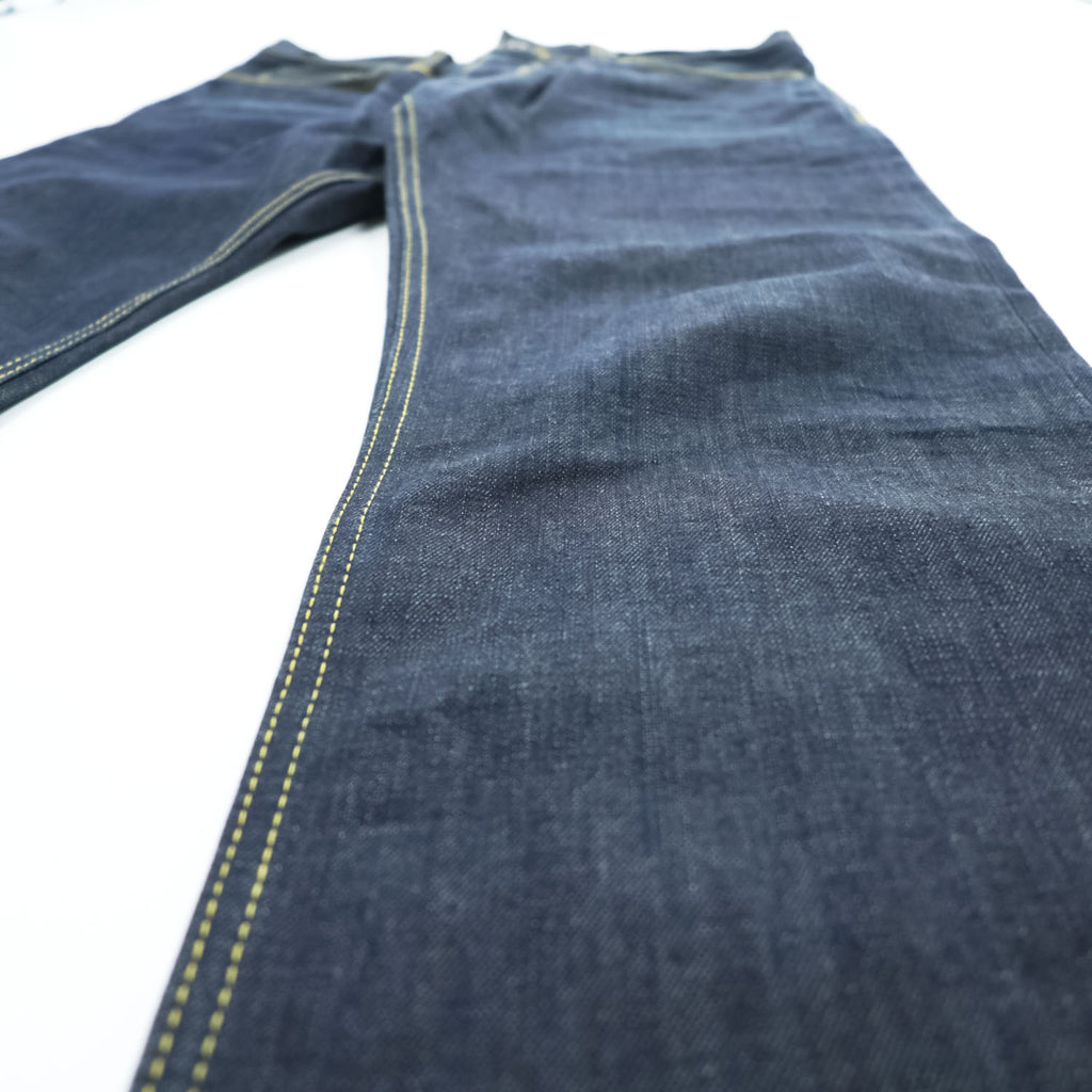 PIKE BROTHERS Roamer Pant Jeans Dark Indigo 11oz Selvedge Button Fly Back Cinch W30 L34