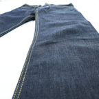 PIKE BROTHERS Roamer Pant Jeans Dark Indigo 11oz Selvedge Button Fly Back Cinch W30 L34