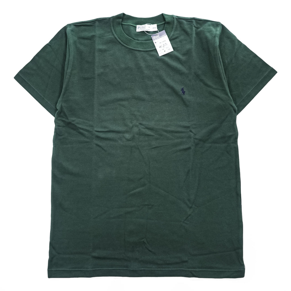 Polo Ralph Lauren 鹿の子 半袖 Tシャツ M グリーン 刺繍 スモールポニー ロゴ 未使用品