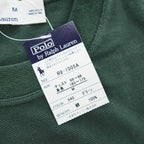 Polo Ralph Lauren 鹿の子 半袖 Tシャツ M グリーン 刺繍 スモールポニー ロゴ 未使用品