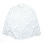 AURALEE 日本製 WASHED FINX TWILL BIG SHIRTS 長袖 ビッグシャツ L ホワイト オーバーサイズ フィンクスコットンツイル A7AS02TN