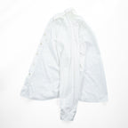 AURALEE 日本製 WASHED FINX TWILL BIG SHIRTS 長袖 ビッグシャツ L ホワイト オーバーサイズ フィンクスコットンツイル A7AS02TN