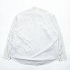 AURALEE 日本製 WASHED FINX TWILL BIG SHIRTS 長袖 ビッグシャツ L ホワイト オーバーサイズ フィンクスコットンツイル A7AS02TN