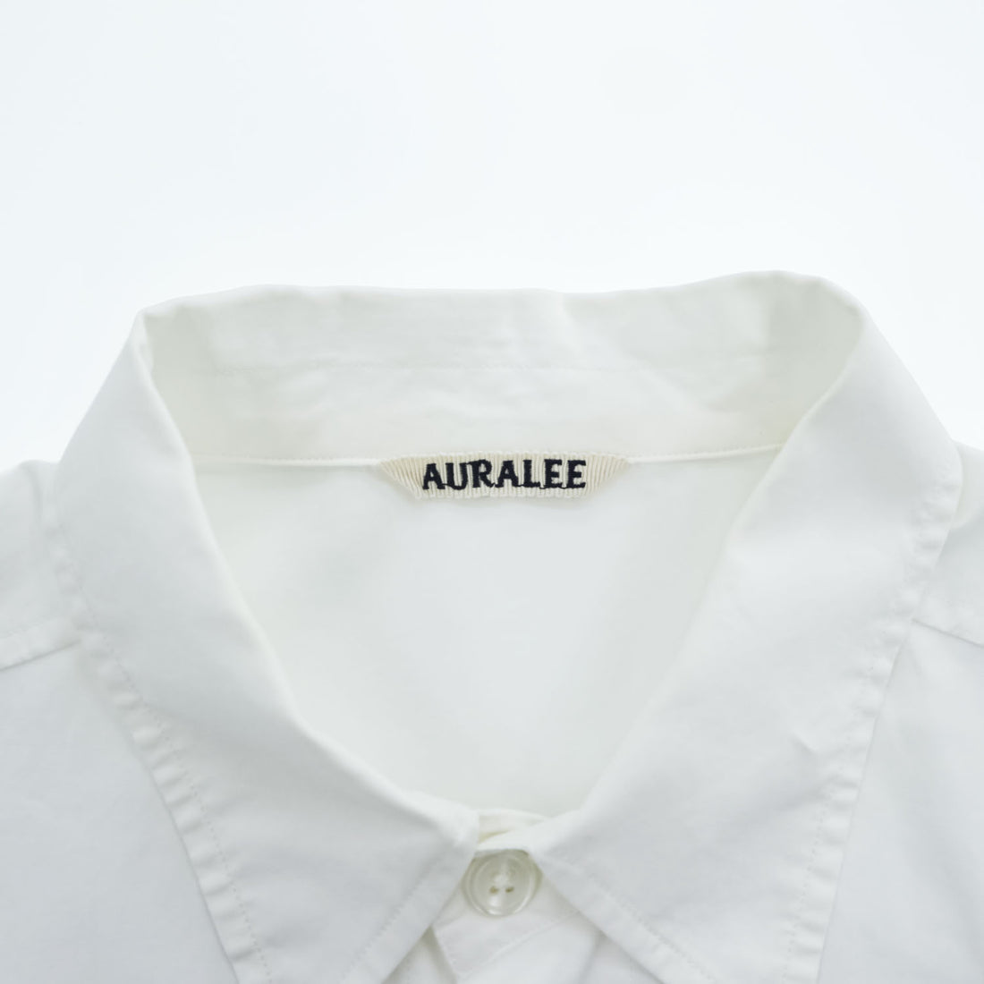 AURALEE 日本製 WASHED FINX TWILL BIG SHIRTS 長袖 ビッグシャツ L ホワイト オーバーサイズ フィンクスコットンツイル A7AS02TN