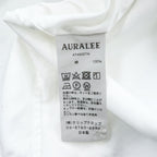 AURALEE 日本製 WASHED FINX TWILL BIG SHIRTS 長袖 ビッグシャツ L ホワイト オーバーサイズ フィンクスコットンツイル A7AS02TN