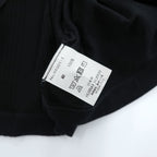 HURRAY HURRAY 日本製 リメイク 再構築 Tシャツ RANDOM RIB TEE ブラック 天竺 ランダムリブ