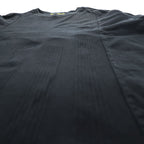 HURRAY HURRAY 日本製 リメイク 再構築 Tシャツ RANDOM RIB TEE ブラック 天竺 ランダムリブ