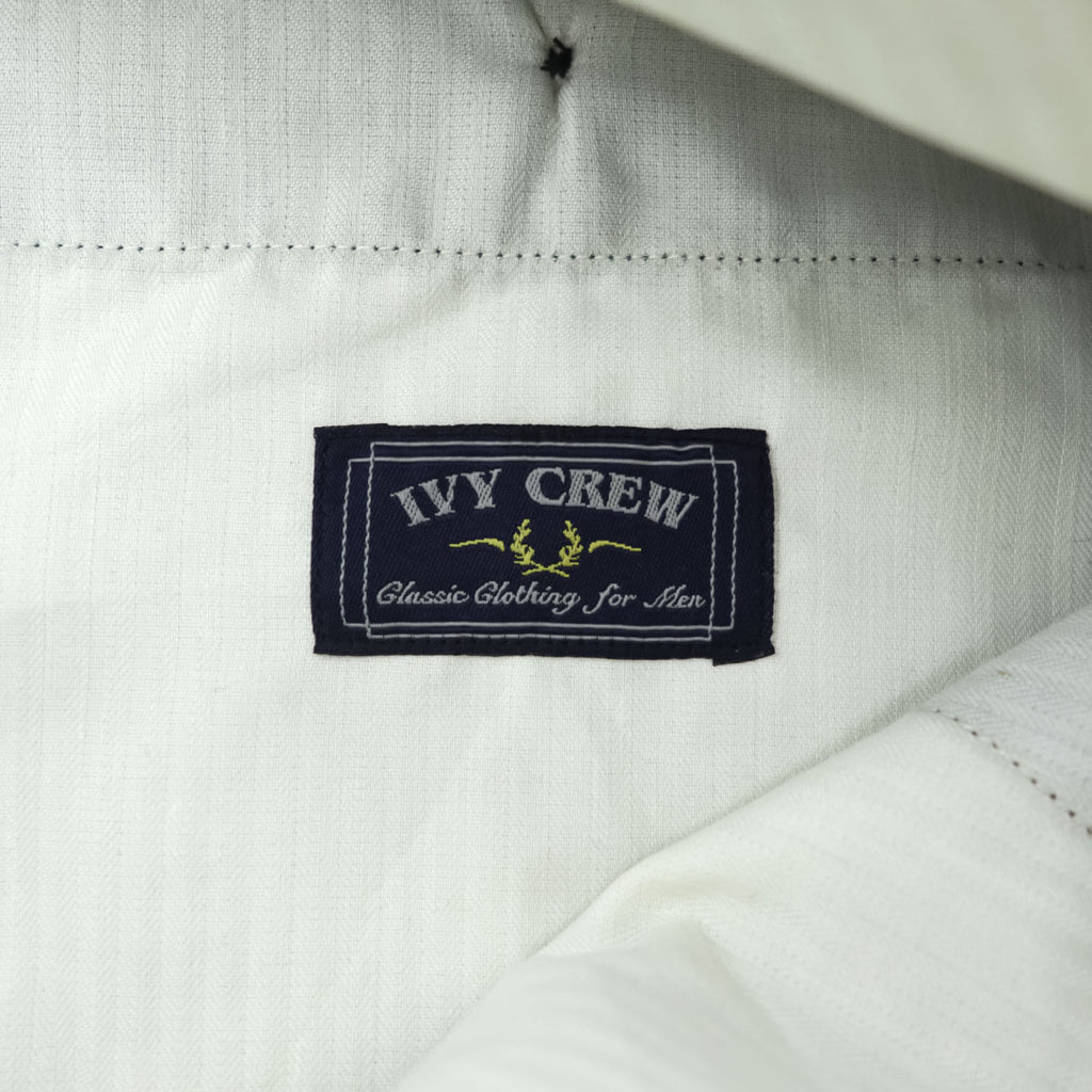 IVY CREW 90年代 ヴィンテージ センタープレス スラックス パンツ XL ブラック ワイド タック プリーツ ダブルカフス