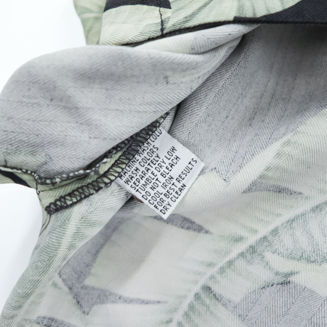 Tommy Bahama アロハシャツ 半袖 オープンカラー シルクシャツ L ブラック 総柄 リーフ 開襟 ボックスシルエット