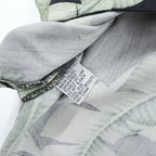 Tommy Bahama アロハシャツ 半袖 オープンカラー シルクシャツ L ブラック 総柄 リーフ 開襟 ボックスシルエット