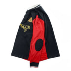 Polo Ralph Lauren 90年代 ヴィンテージ ラガーシャツ 長袖 ポロシャツ 2XL CUSTOM FIT ブラック レッド エルボーパッチ PRL CLUB ビッグサイズ