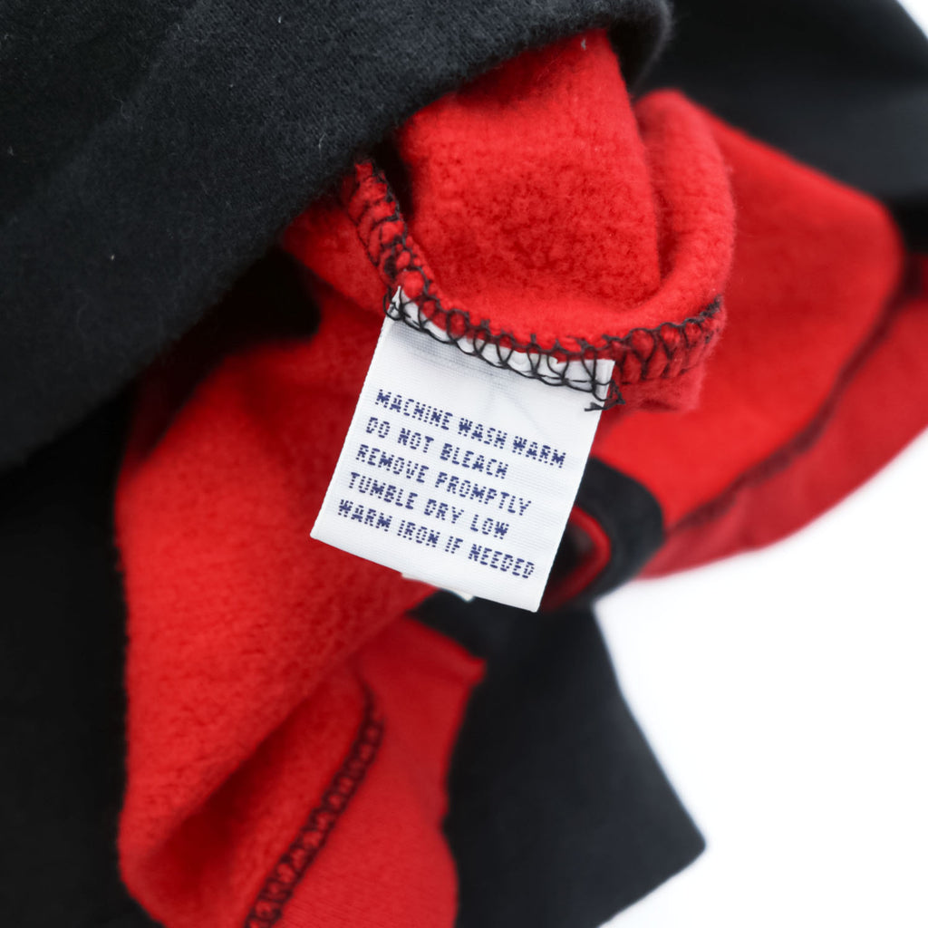 Polo Ralph Lauren 90年代 ヴィンテージ ラガーシャツ 長袖 ポロシャツ 2XL CUSTOM FIT ブラック レッド エルボーパッチ PRL CLUB ビッグサイズ