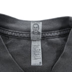 Los Angeles Apparel 米国製 6.5オンス ノースリーブ カットオフTシャツ タンクトップ グレー フェードブラック USA製