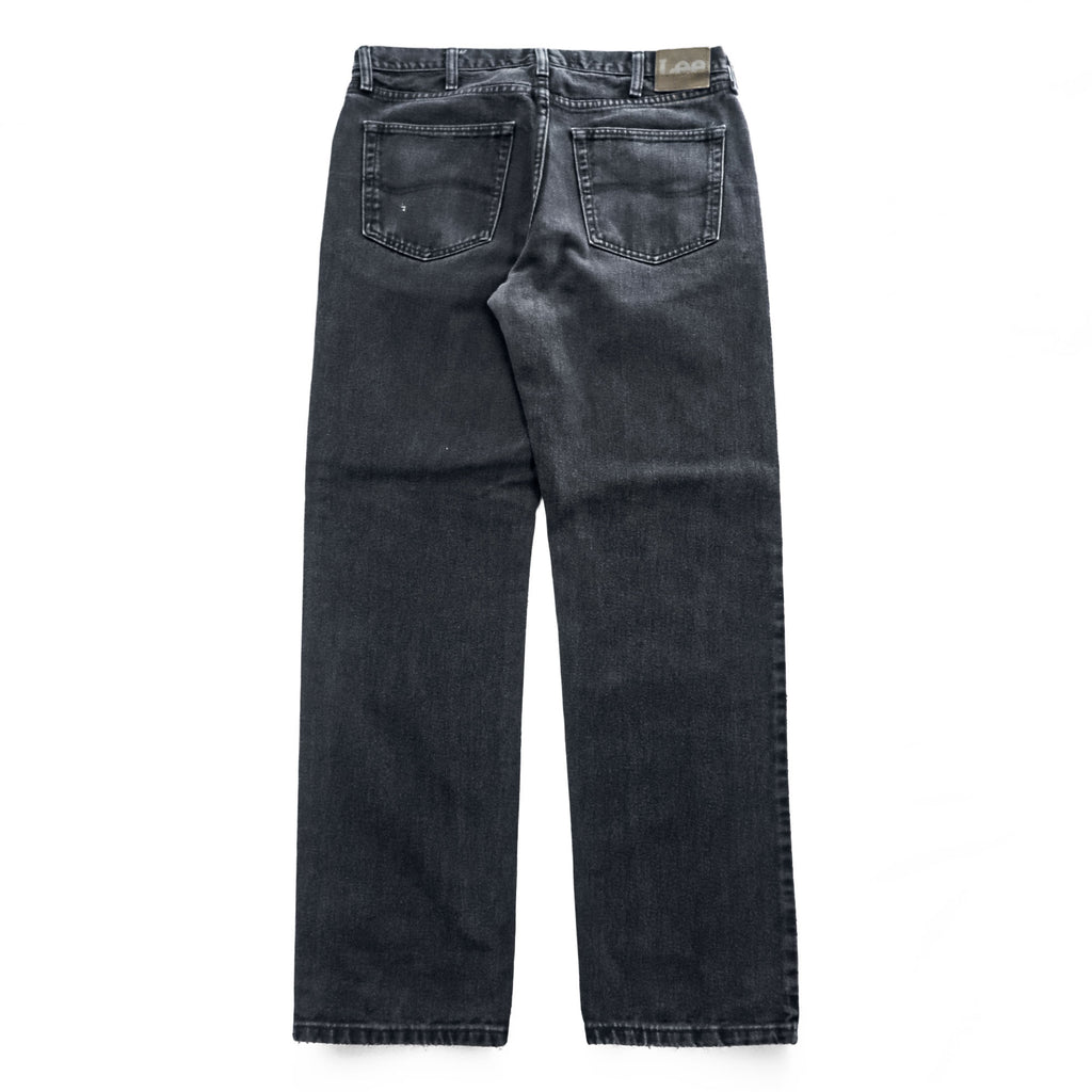 Lee ストレート デニムパンツ ジーンズ 34 x 32 フェードブラック REGULAR FIT 2005908
