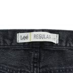 Lee ストレート デニムパンツ ジーンズ 34 x 32 フェードブラック REGULAR FIT 2005908