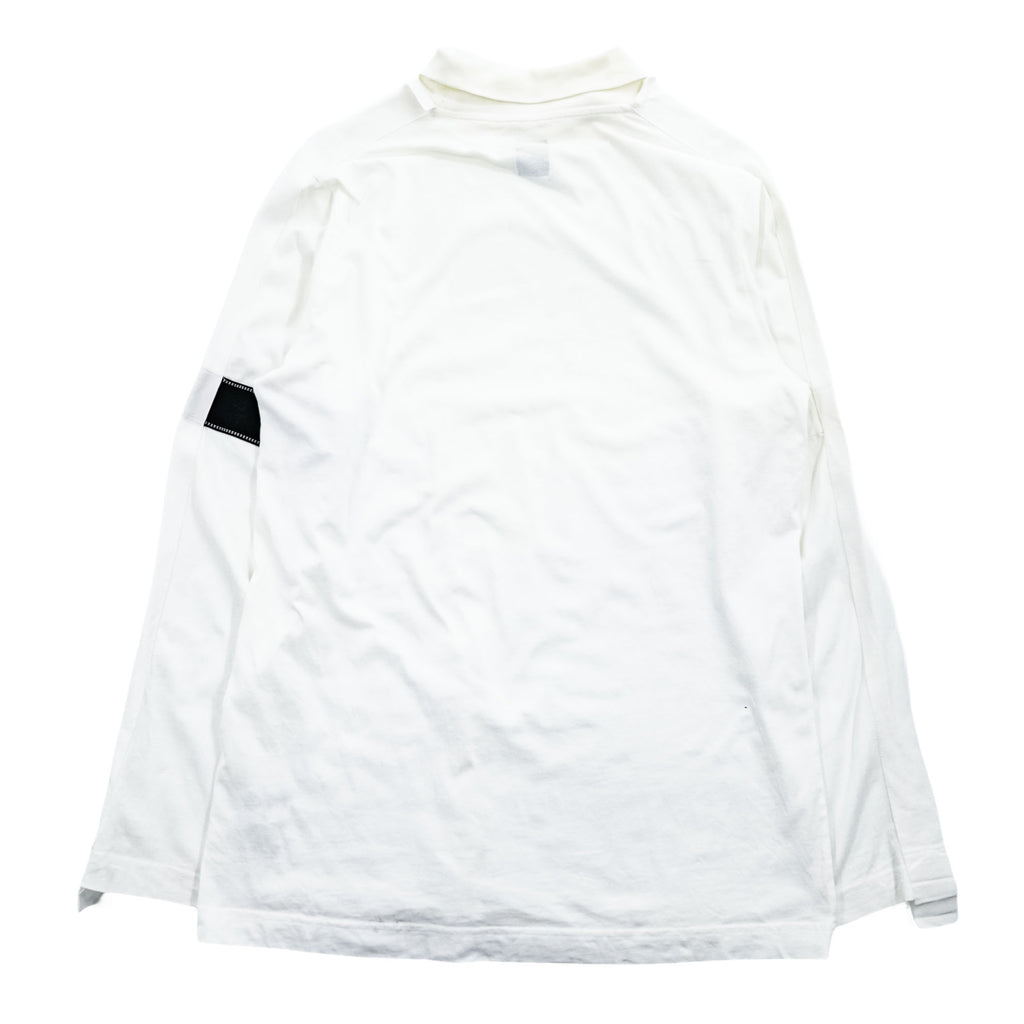 OAMC ハイネック 長袖 ロングスリーブ Tシャツ ロンT L ホワイト サイドライン テープ I024514 ポルトガル製
