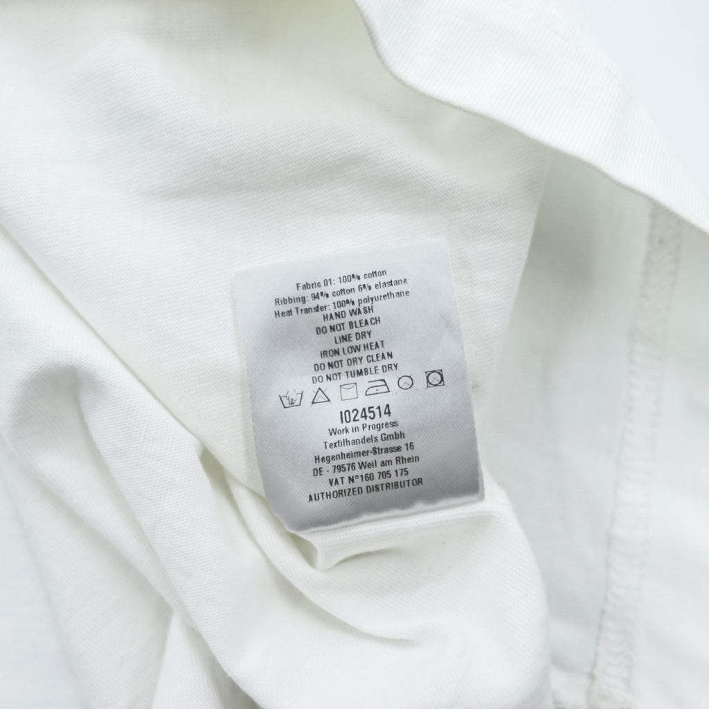 OAMC ハイネック 長袖 ロングスリーブ Tシャツ ロンT L ホワイト サイドライン テープ I024514 ポルトガル製