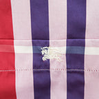 Burberry London Custom Fit long sleeve shirt red-purple large check cotton button-down pocket embroidered logo Made in Great Britain XL