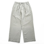 EDIFICE LA BOUCLE Japan Made Slacks Wide Tuck Pleated Easy Pants M Beige Stretch 21-030-300-1020-1-0