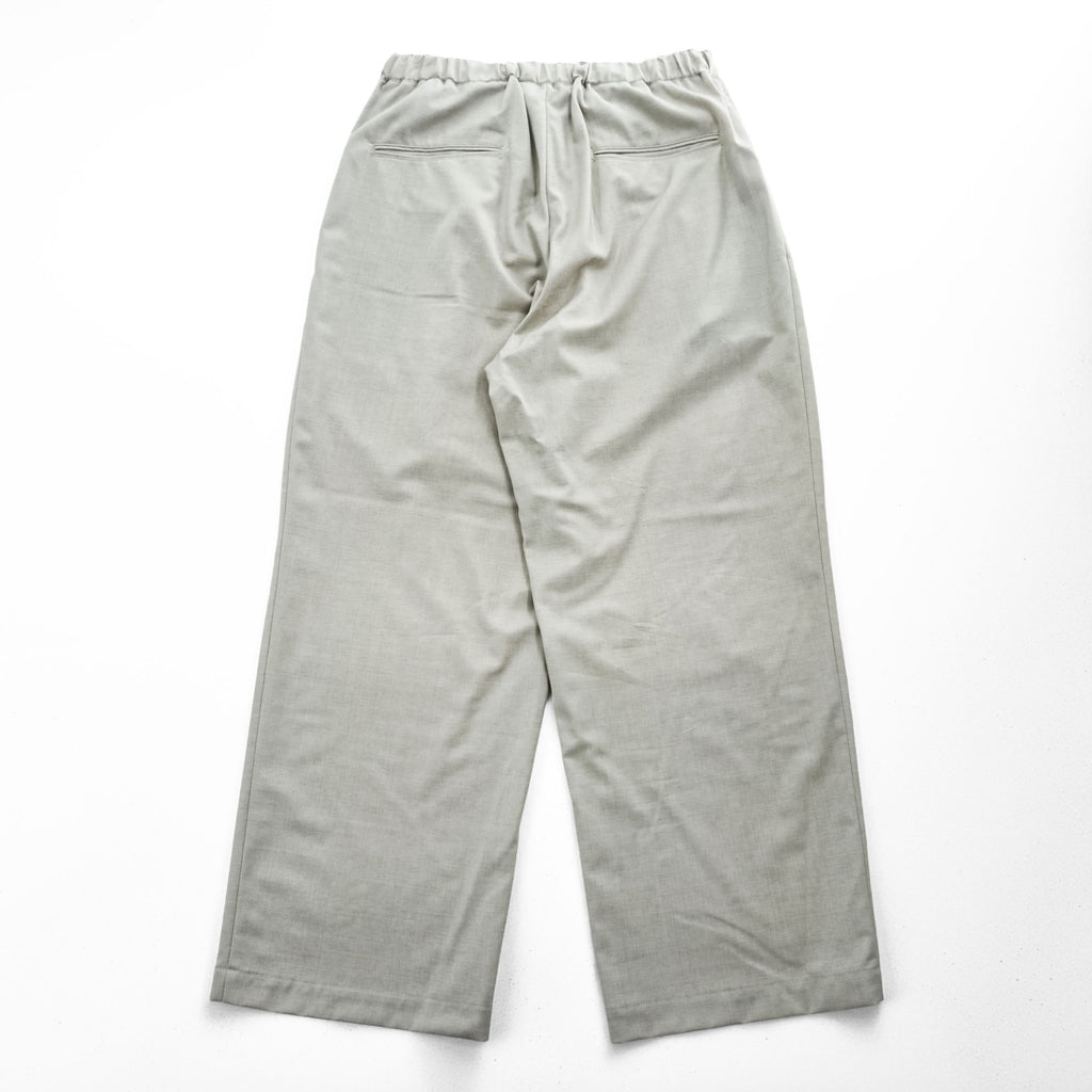 EDIFICE LA BOUCLE Japan Made Slacks Wide Tuck Pleated Easy Pants M Beige Stretch 21-030-300-1020-1-0