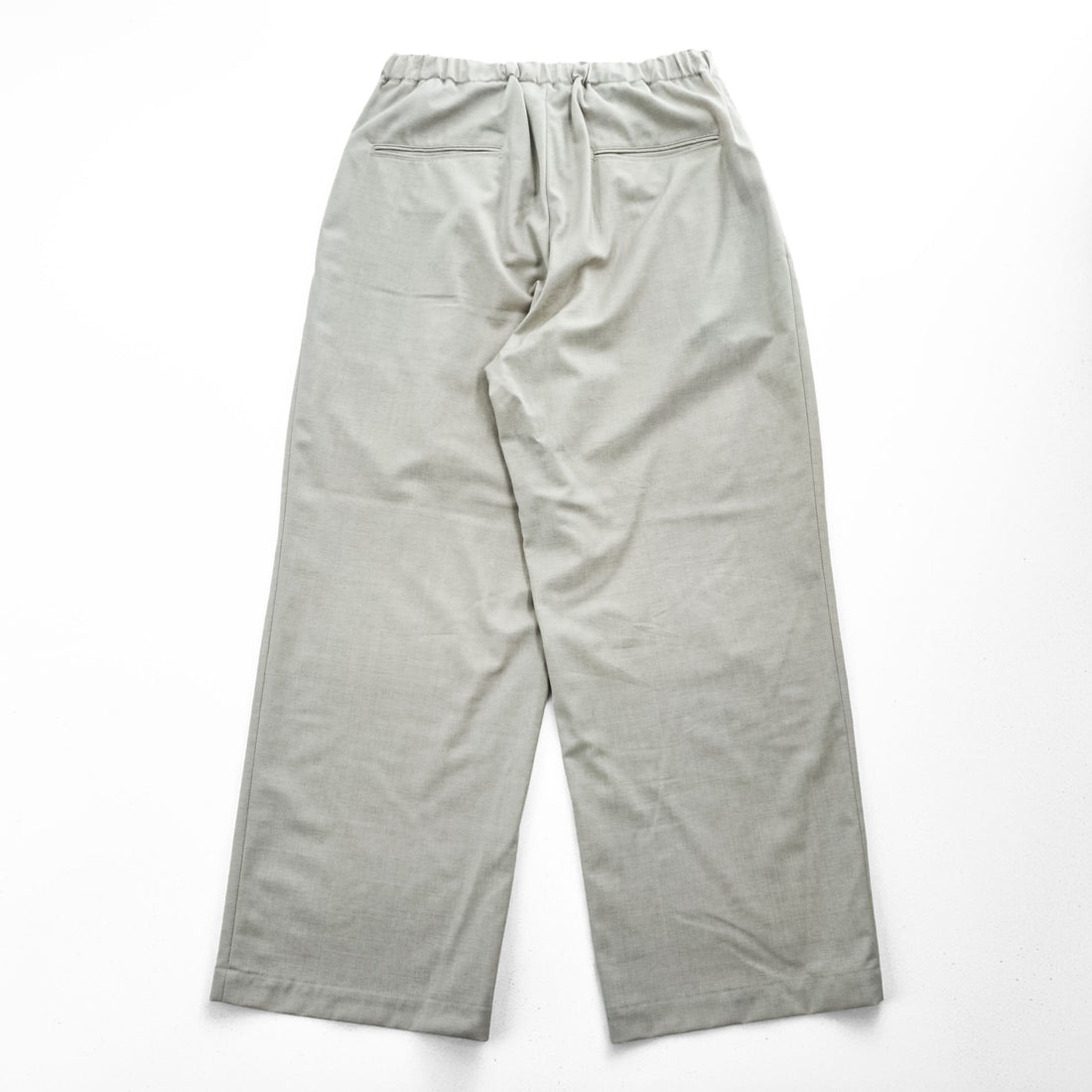 EDIFICE LA BOUCLE Japan Made Slacks Wide Tuck Pleated Easy Pants M Beige Stretch 21-030-300-1020-1-0