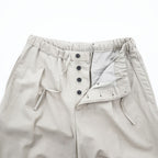 EDIFICE LA BOUCLE Japan Made Slacks Wide Tuck Pleated Easy Pants M Beige Stretch 21-030-300-1020-1-0