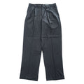 Eddie Bauer 00年代 ヴィンテージ ワイド 2タック スラックス パンツ L グレー プリーツ ダブルカフス