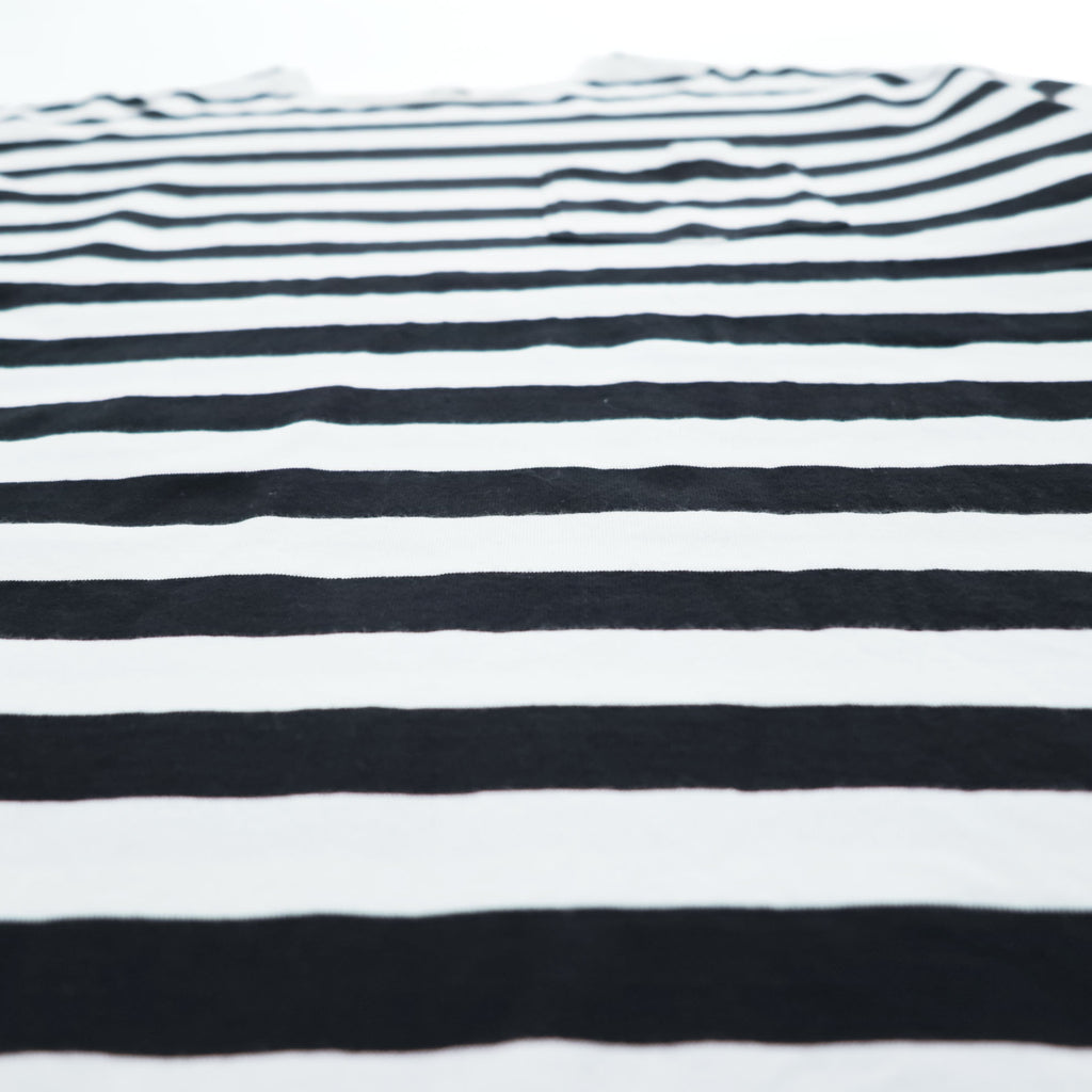 Graphpaper 日本製 BORDER S/S POCKET TEE ボーダー ポケット Tシャツ M ホワイト ブラック GM201-70149B