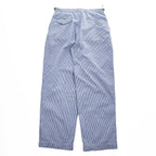 Polo Ralph Lauren 90年代 USA製 ヴィンテージ シアサッカー ワイド スラックス パンツ M ストライプ 2タック サイドアジャスト