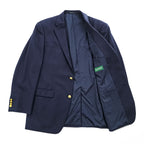 LAUREN RALPH LAUREN 90年代 ヴィンテージ ブレザー テーラードジャケット L ネイビー 紺ブレ 金ボタン ギャバジン macy's men's store