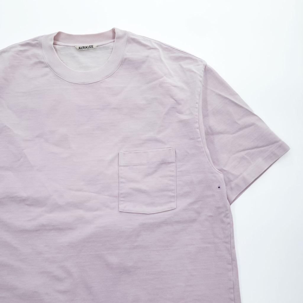 AURALEE A21ST01SU Stand-up / Pocket Tee light lavender (Size 4)
