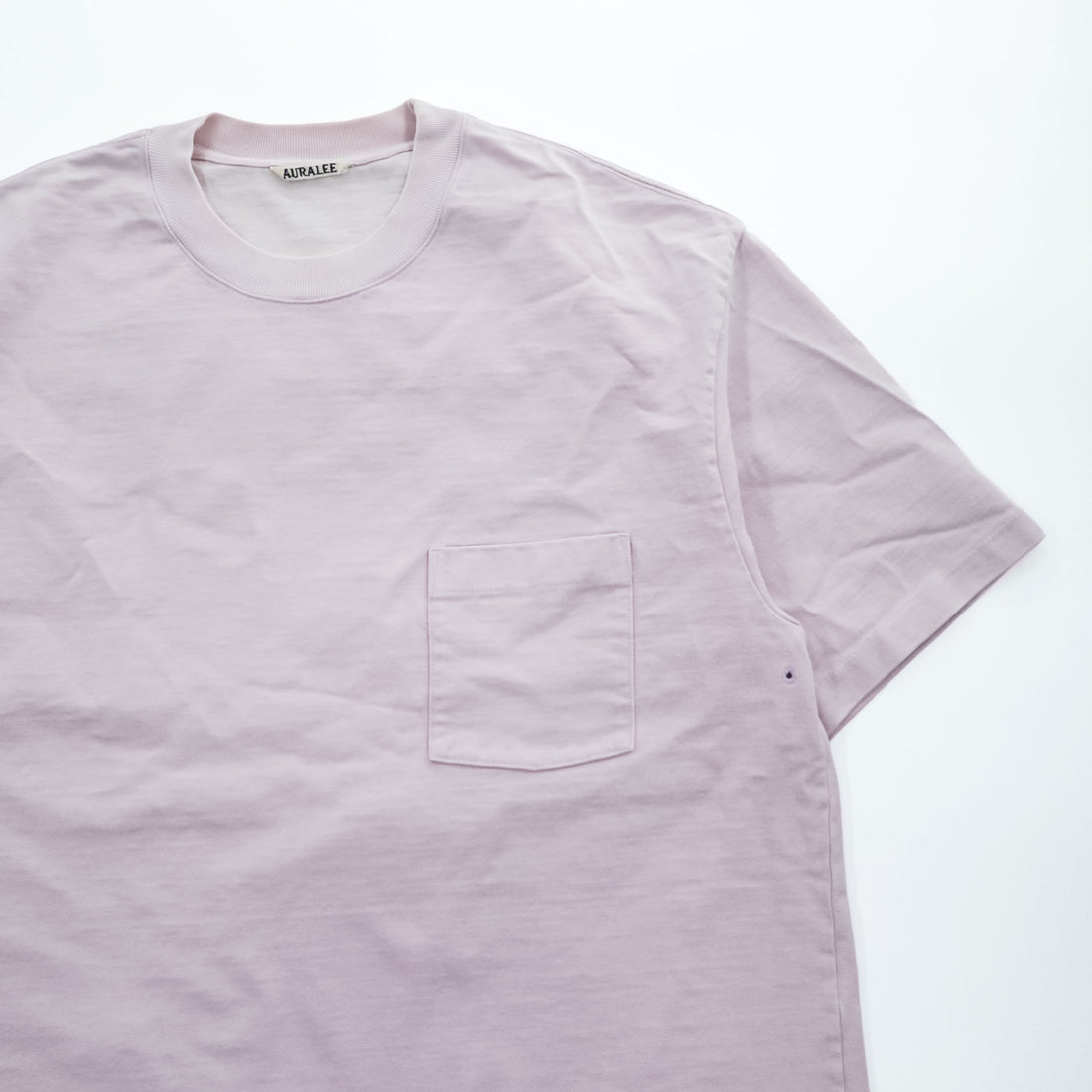 AURALEE A21ST01SU Stand-up / Pocket Tee light lavender (Size 4)
