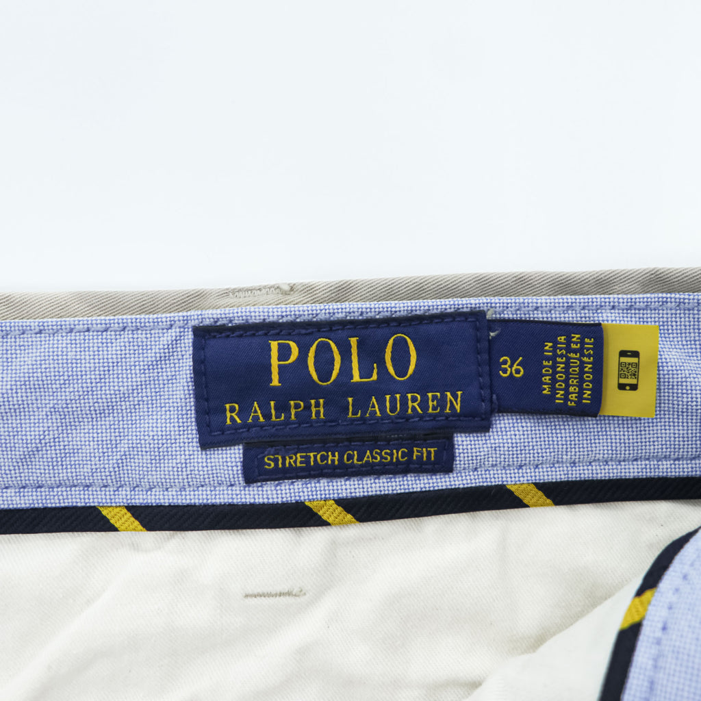 Polo Ralph Lauren 90年代 ヴィンテージ ショートパンツ ハーフパンツ XL ベージュ ストレッチ CLASSIC FIT ポロチノ