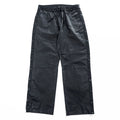 ALEXANDER WANG × H&M サイドスナップ レザー トレーニングパンツ M ブラック サイドスリット スナップボタン イージーパンツ