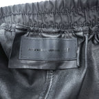 ALEXANDER WANG × H&M サイドスナップ レザー トレーニングパンツ M ブラック サイドスリット スナップボタン イージーパンツ