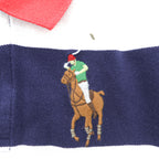 Polo Ralph Lauren ボーダー ポロシャツ L ホワイト ネイビー ビッグポニー