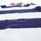 Polo Ralph Lauren ボーダー ポロシャツ L ホワイト ネイビー ビッグポニー