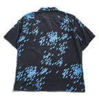 Reyn Spooner Short-Sleeve Shirt, Size M, Black/Blue Patterned, JOURNAL STANDARD relume Exclusive, Unused, Open Collar, 20-051-464-0140-1-0