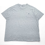 Polo Ralph Lauren Pocket T-Shirt Light Heather Grey 100% Cotton Crewneck Short Sleeve Embroidered Pony Pocket Oversize 4XLT