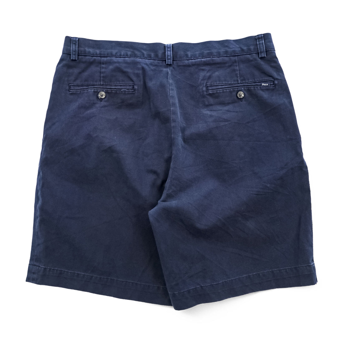 Polo Ralph Lauren プリーツショーツ CLASSIC FIT PLEATED ショートパンツ ハーフパンツ L ネイビー 2タック ポロチノ