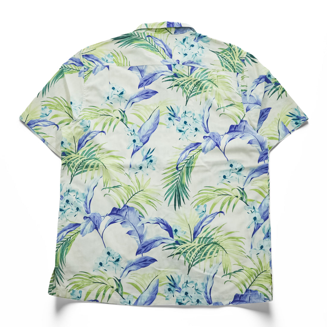 Tommy Bahama アロハシャツ 半袖 シルク オープンカラーシャツ L ベージュ 総柄 ボタニカル 開襟