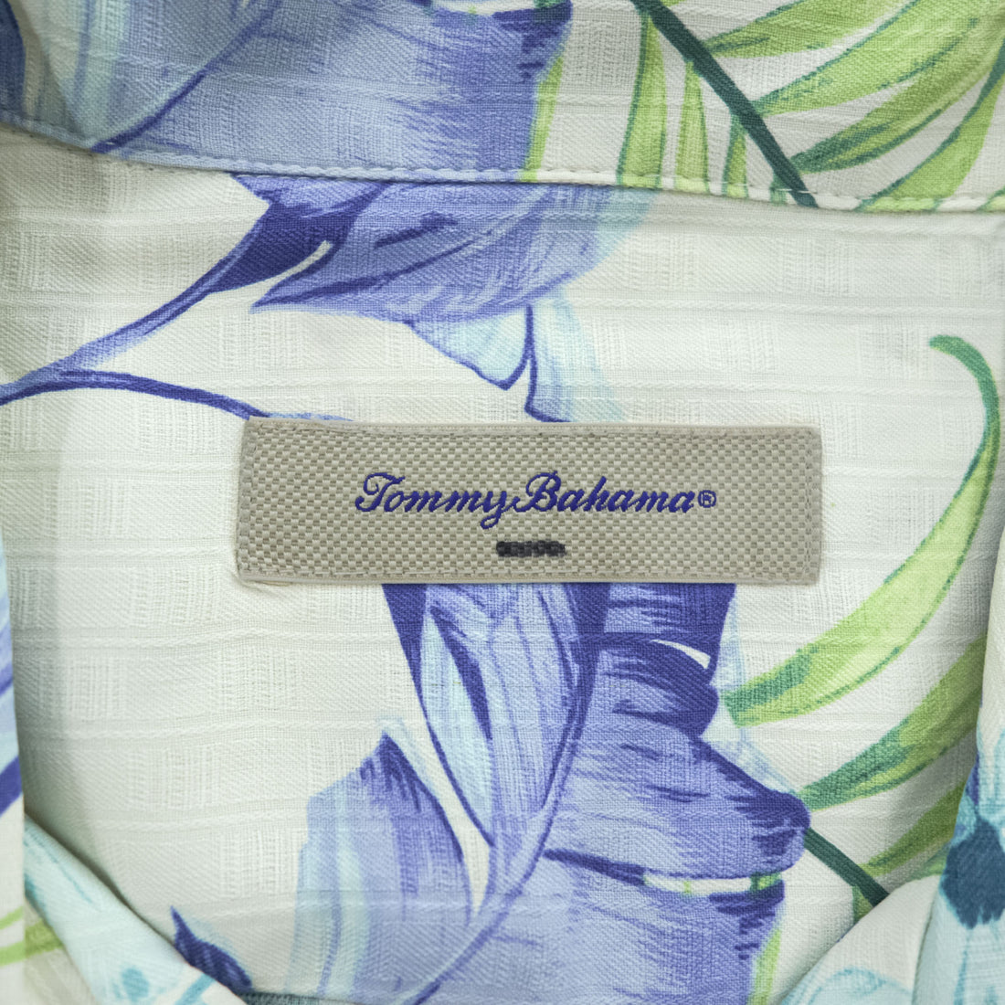 Tommy Bahama アロハシャツ 半袖 シルク オープンカラーシャツ L ベージュ 総柄 ボタニカル 開襟