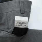 BURBERRY LONDON 日本製 スラックス パンツ XL グレー タック プリーツ