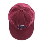 Polo Ralph Lauren Pワッペン キャップ ボルドー ウール 6パネル レザーアジャスター