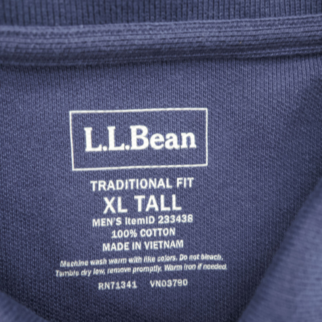 L.L.Bean ポロシャツ XL ネイビー TRADITIONAL FIT 鹿の子 ビッグサイズ 233438