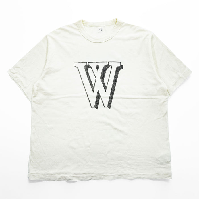 blurhms Japan Made T-Shirt M White Double-Sided Print W-W 88/12 Print Tee STANDARD blurhms ROOTSTOCK bROOTS25S35F