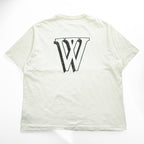 blurhms ROOTSTOCK 日本製 Print Tee STANDARD Tシャツ ホワイト 両面プリント W-W 88/12 bROOTS25S35F