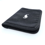 Ralph Lauren ラウンドジップ マルチケース 手帳カバー ブラック キャンバス ポニー刺繍