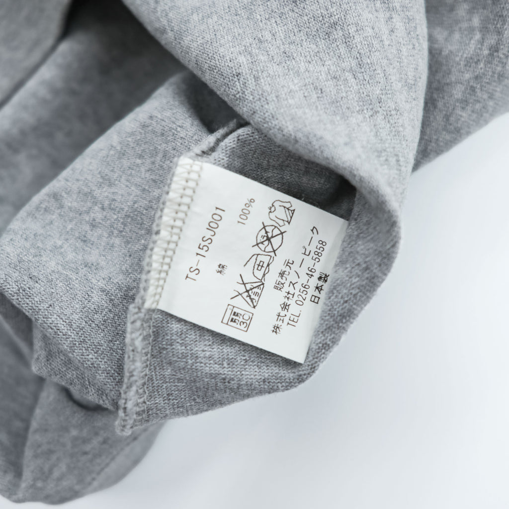 snow peak 日本製 ポケット Tシャツ M グレー GIGA POWER TS-15SJ001