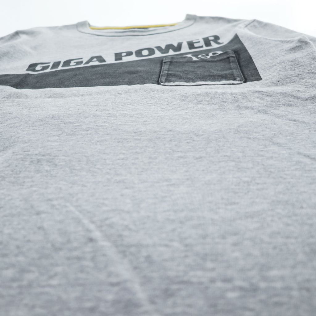 snow peak 日本製 ポケット Tシャツ M グレー GIGA POWER TS-15SJ001